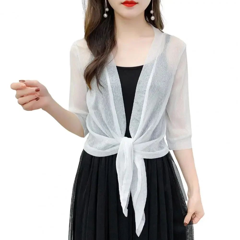 Wedding Jacket Wrap Long Half Sleeve Bolero Shrugs For Women Cardigan Bolero Jacket Cape For Party Dress Top Coat