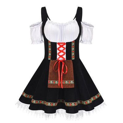 Oktoberfest Costume for Women German Bavarian Traditional Dirndl Dress Octoberfest Festivals Beer Girl Costume