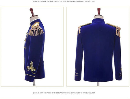 Men Stage Couple Costumes Photo Military Dress Suit Navy Men's and Women's Military Band Uniform Sailor Suit Spring and Autumn