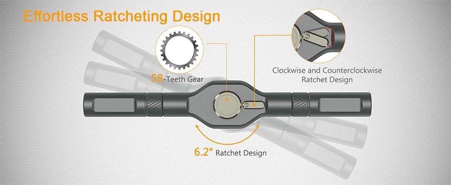 24-in-1 Multifunctional Screwdriver and Ratchet Wrench Set Magnetic Tip Hand Tools Set Home DIY Various Tasks Maintenance Kit