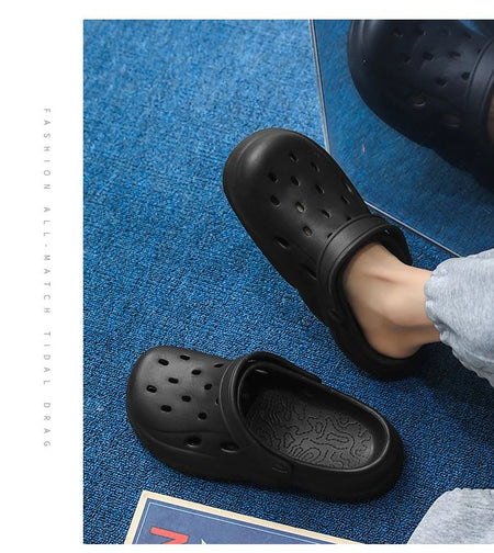 Mens Summer Beach Sandals Unisex Casual Garden Clogs Outdoor Wide Toe Cross Sandals for Ladies Non Slip House Shower Slippers