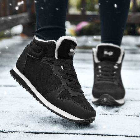 Winter Men Boots Casual Warm Ankle Boots Shoes for Man Sneakers Winter Plush Fur Woman Footwear Comfortable Platform Snow Boots