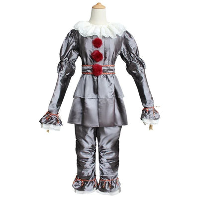Adult Kids Joker Pennywise Cosplay Costume Stephen King It Chapter Horror Clown Halloween Party Costumes Prop Fashion NEW CLOTH