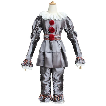 Adult Kids Joker Pennywise Cosplay Costume Stephen King It Chapter Horror Clown Halloween Party Costumes Prop Fashion NEW CLOTH