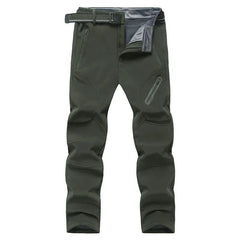2024 Big Size Waterproof Pants Men Soft Shell Fleece Warm Trousers Male Outdoor Plus Large 9XL 4XL 8XL Work Winter Autumn Black