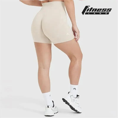 Oner Active Effortless Seamless Shorts Yoga Shorts Women Silicone Printed Sport Shorts Low Ribbed Band Scrunch Butt Shorts
