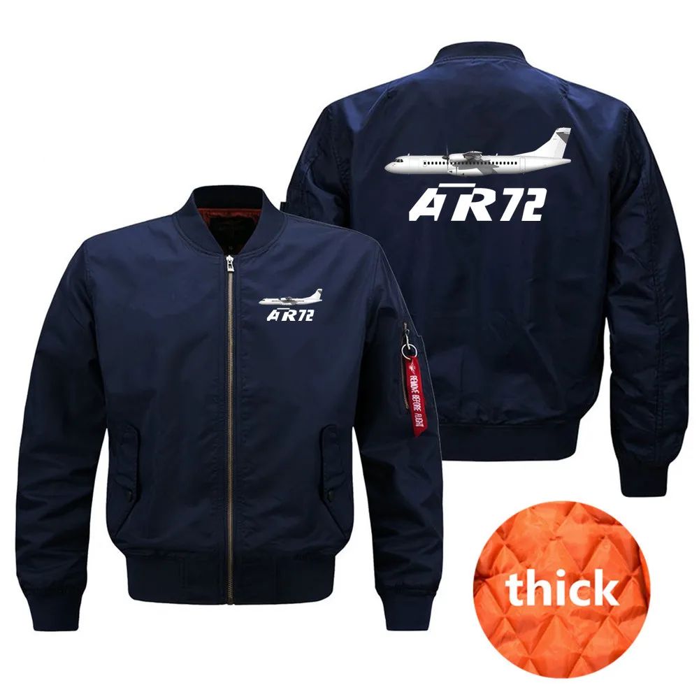 Military Outdoor The ATR72 Flight Aviation Pilots Men Ma1 Bomber Jacket Baseball Windproof Coats