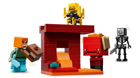 LEGO® Minecraft® Nether Lava Battle Set Big Build-and-play Fun for Boys Girls Aged 6+ Birthday Christmas Gift 21266 99 Pieces