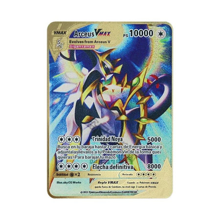 Pokemon 183200 Points High Hp  Gold Black English French Metal Cards Vmax Mega GX Game Collection Cards Charizard Pikachu Mewtwo