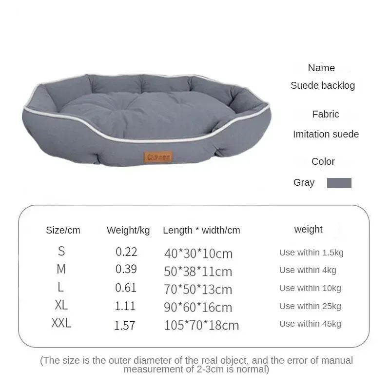 Winter Dog Cat Bed Pet Dog Sofa Bed Square Pet Dog Beds Bed For Large Pet Nest Kennel For Be Universal Custom Suede Dog Beds Mat