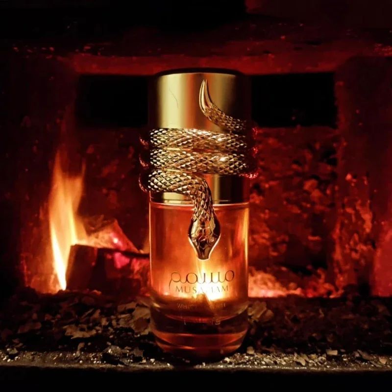 100ml Luxury Arabian Perfume Duo Unisex White & Gold Scents with Rich Oud Amberwood Coconut & Oriental Floral Notes Gifts