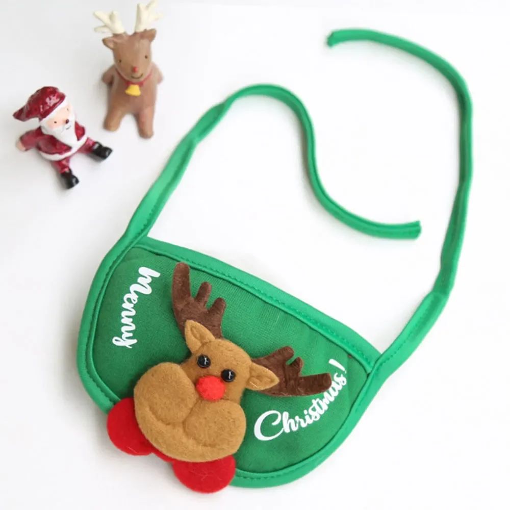 1Pcs Funny Dog Christmas Hat Pets Santa Bibs New Year Party Cosplay Costume Puppy Cap Cute Cats Bandana Clothes Accessories Gift