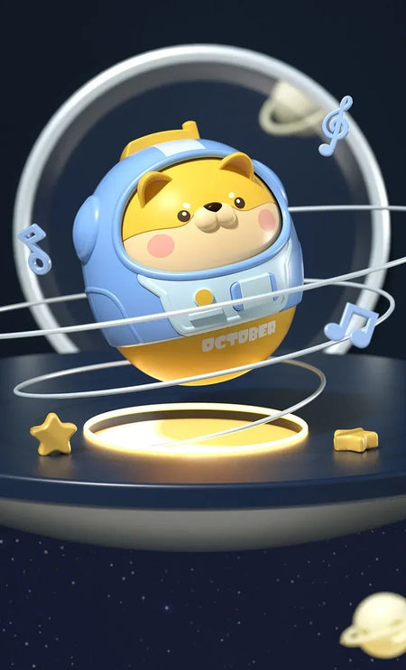 6-12 Months Old Baby Toy Animal Wobbler Baby Bell Toy Cartoon Animal Cute Shape Bell Doll Rocking Toy Newborn Birthday Gift