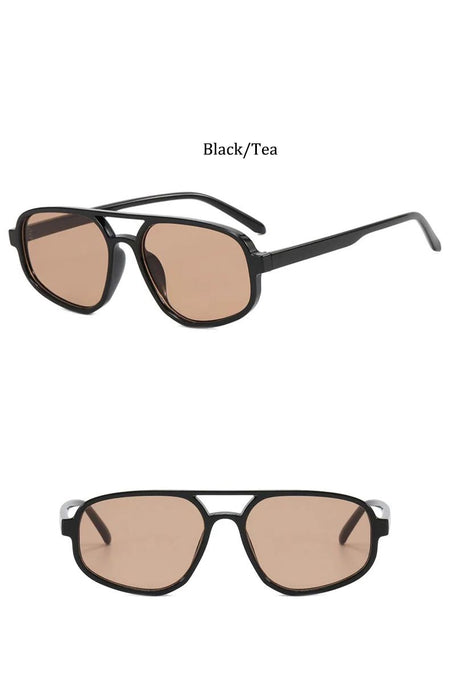New Polygon Sunglasses Women Luxury Brand Cat Eye Glasses Men Designer Gradient Shades for Women UV400 Lentes De Sol Mujer