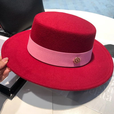 spring autumn fashion beach 2025 Women's hat fedoras elegant chapel Men's panama hat fascinator Wedding picture felt Bowler new
