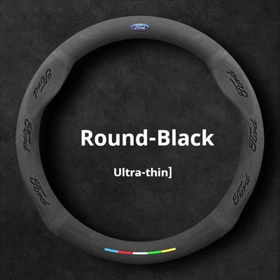 Car Suede Anti-slip Steering Wheel Cover For Ford Mondeo Focus Raptor Puma Edge Explorer Ecosport Ranger F150 Kuga Fiesta Fusion