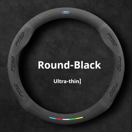 Car Suede Anti-slip Steering Wheel Cover For Ford Mondeo Focus Raptor Puma Edge Explorer Ecosport Ranger F150 Kuga Fiesta Fusion