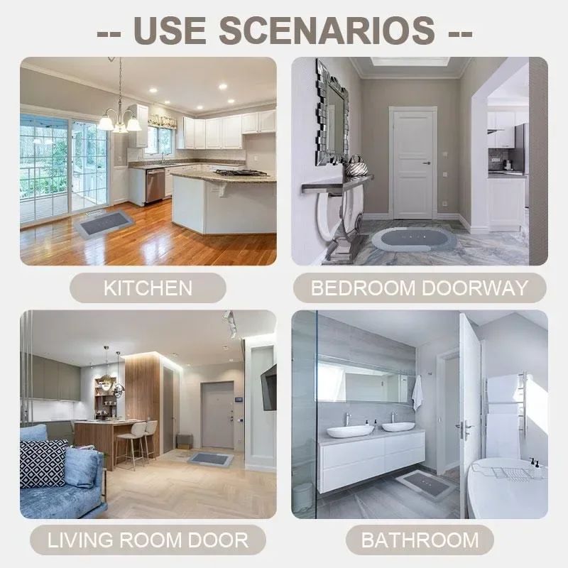 Absorbent Diatom Mud Bathroom Non-slip Foot Pad Retro Tape Pattern Mat Anti-fouling Dirty Floor Carpet For Room Bedroom Doorway