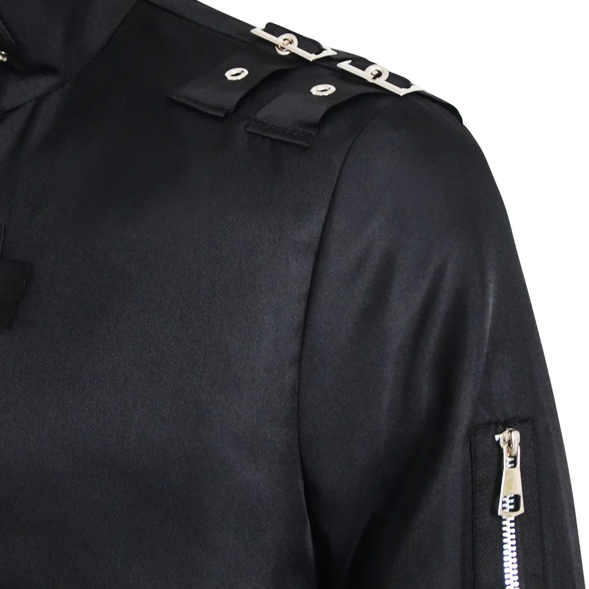 Michael Jackson cosplay Costume BAD Punk Jacket Black Slim BAD Jacket Costume T-shirt Belt Clothing Adore Stars Impersonator