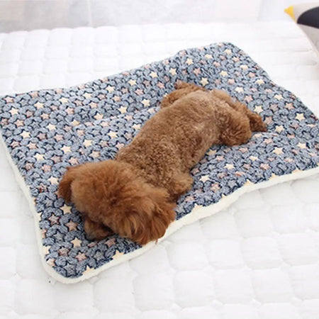 Pet Sleeping Mat Warm Dog Bed Soft Fleece Pet Blanket Cat Litter Puppy Sleep Mat Lovely Mattress Cushion for Small Large Dogs