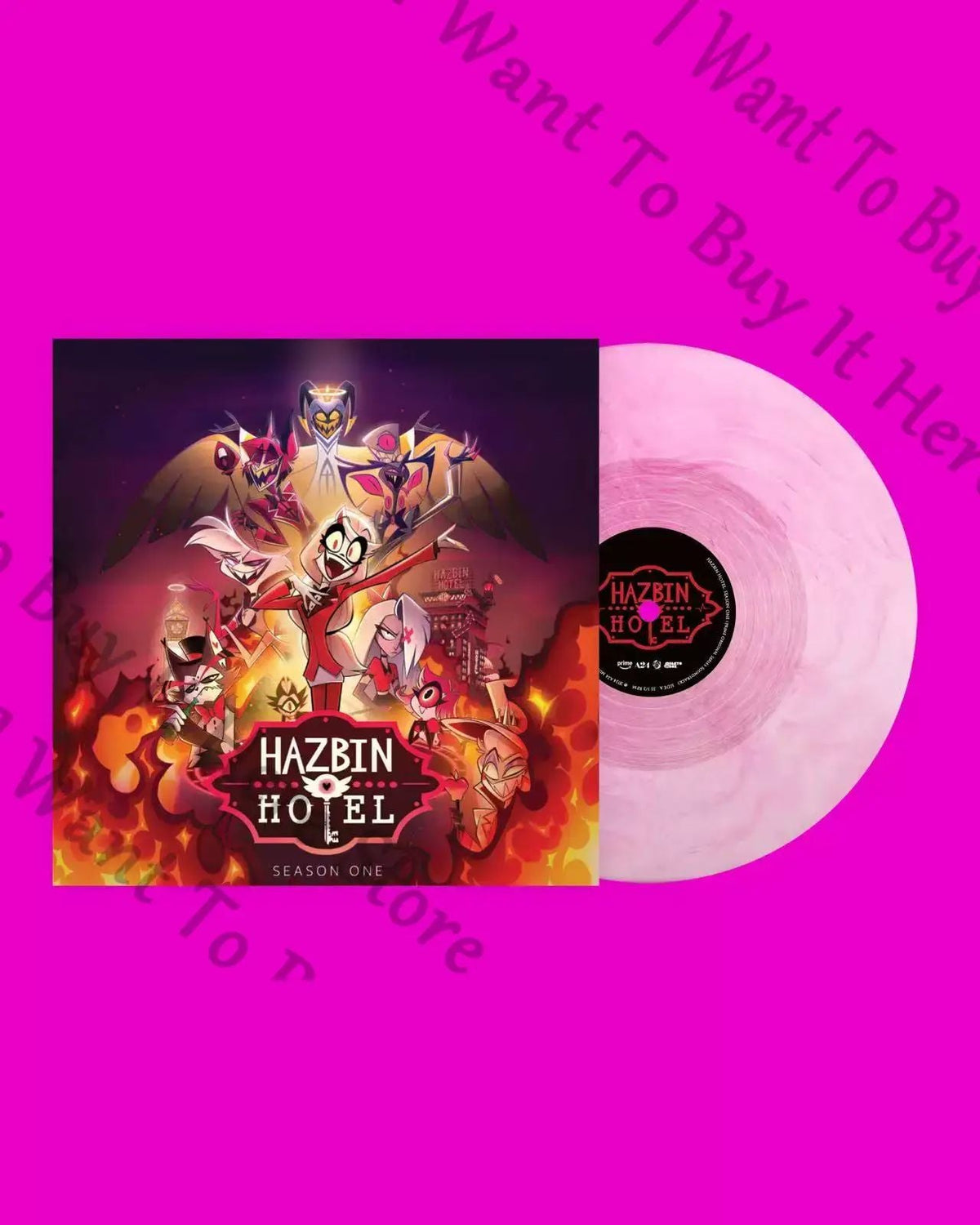 Hazbin Hotel Lucifer Morningstar Alastor Vox Sir Pentious Angel Dust Cosplay Anime Vinyl Record Genuine Gramophone Records Fans