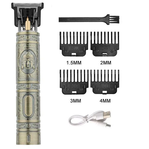 Electric Vintage Shaver Barber Cordless Hair Cutting Machine USB Charging Hair Trimmer Portable Hair Clipper Suitable For Men