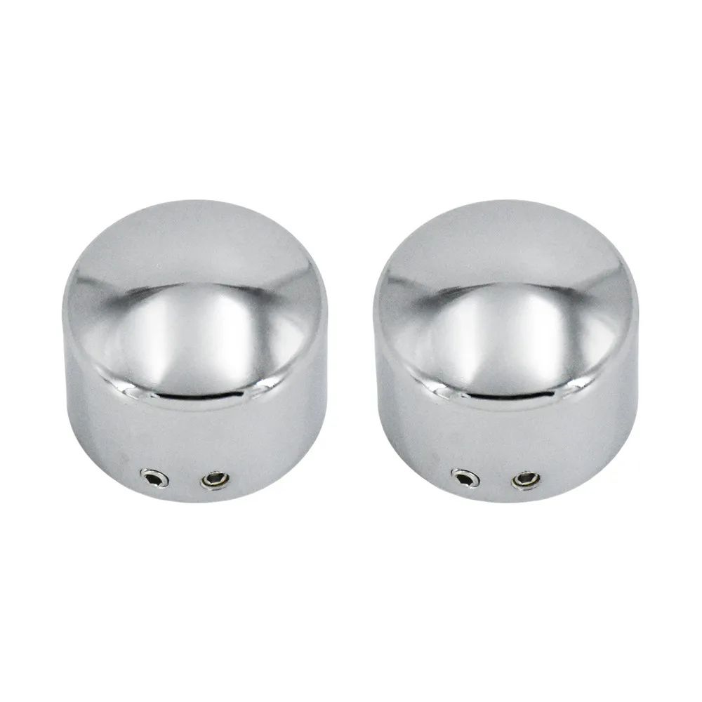 2pcs Motorcycle Front Axle Nut Cover Cap Bolt Black/Chrome For Harley Touring Softail Breakout Dyna Street Bob V-Rod Sportster