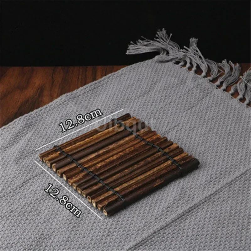 Vintage bamboo sushi dish bamboo fence Japanese Korean fence plate Cuisine Sushi Boats Bamboo Creative Exquisite Sushi Tools