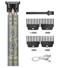 Electric Vintage Shaver Barber Cordless Hair Cutting Machine USB Charging Hair Trimmer Portable Hair Clipper Suitable For Men