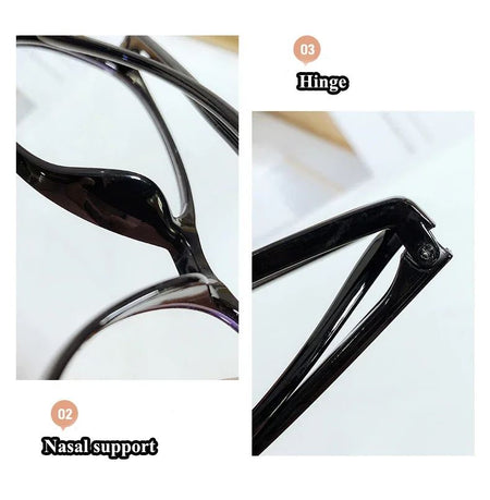New Big Frame Anti-blue Light Near Sight Glasses Finished Myopia Glasses for Women Men Optical Prescription Eyewear 0 To -6.0