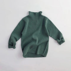 Baby Christmas Knit Sweater Pullover 1-6Yrs Tops Boys Girls Pullover Autumn Red Sweaters Children Long Sleeved Sweater Clothing