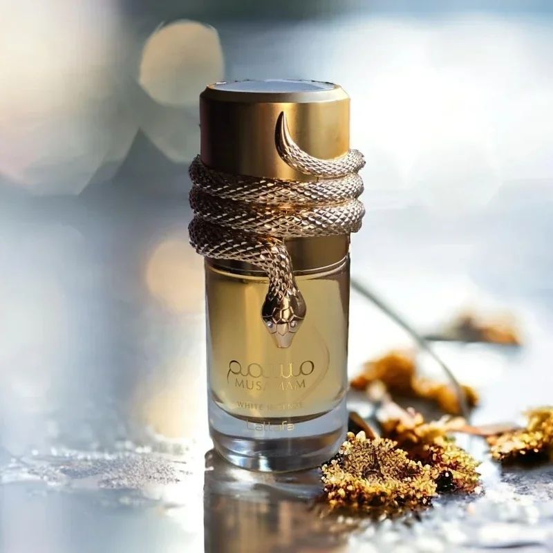 100ml Luxury Arabian Perfume Duo Unisex White & Gold Scents with Rich Oud Amberwood Coconut & Oriental Floral Notes Gifts