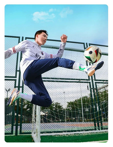 New Men Football Boots Match Ultralight Grass Cleats Soccer Shoes Sneakers Indoor Breathable Long Spikes Training Drop Shipping