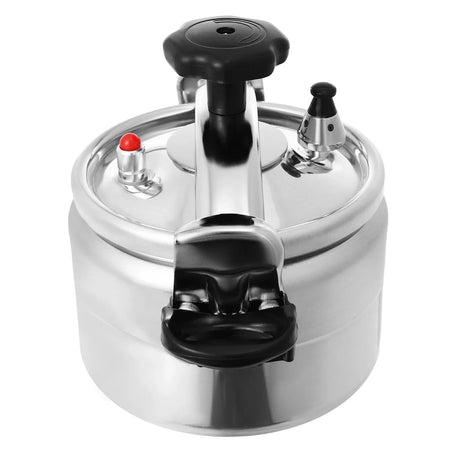 Aluminum Pressure Cooker Induction Compatible Cookware with Spring Valve Safeguard Devices 3L/3.17Qt Capacity For Electric, Gas
