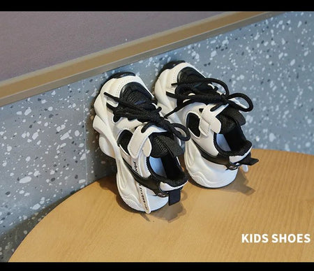 Girl Child Sport Shoe 2024 Spring Mesh Breathable Toddlers School Running Sneakers Fashion Non-slip Kids Boys Basketball Shoes