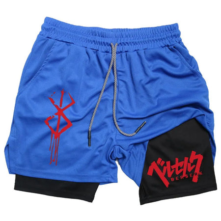 Men's High-Performance 2-in-1 Sport Shorts - Running Compression Training Yoga Fitness Workout Shorts with Pockets