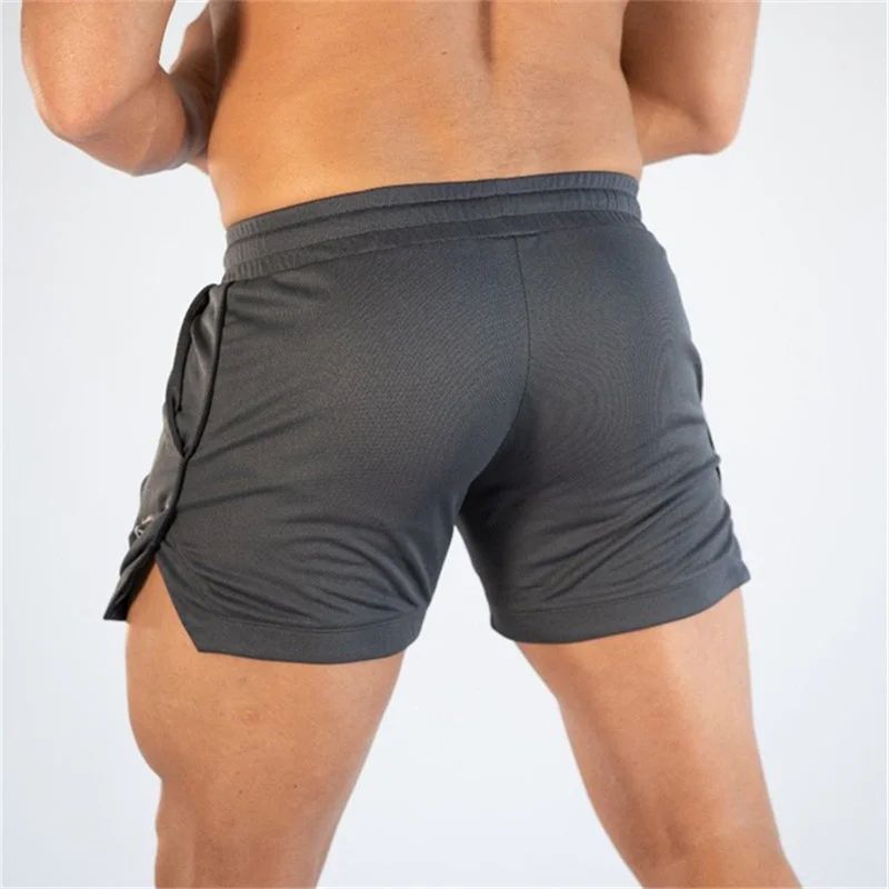 2025 NEW Fitness sports Shorts Man Summer Gyms Workout Male Breathable Mesh shorts Quick Dry Beach Short Pants men Sportswear