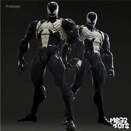 In stock NEW Mess Toys Venom Lethal Neighbor Spider Man Symbiotic Black Suit Messtoys Spiderman Anime Action Figure Model toys