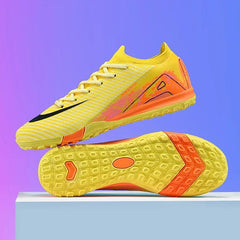 New Men Training Boys Football Boots Adult Outdoor Sport Soccer Shoes Cleats Long Spikes Non Slip Breathable Match Comfortable