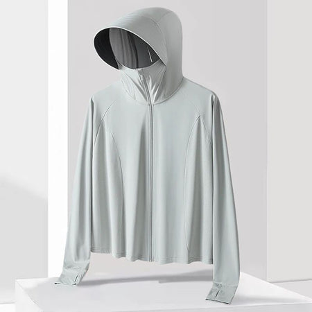 Neutral Hooded Sports Running Jacket Lightweight Quick Drying Suitable Outdoor Running Fitness Travel Commuting Sun Protection