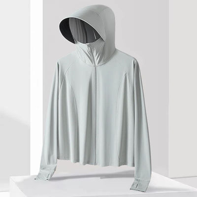 Neutral Hooded Sports Running Jacket Lightweight Quick Drying Suitable Outdoor Running Fitness Travel Commuting Sun Protection