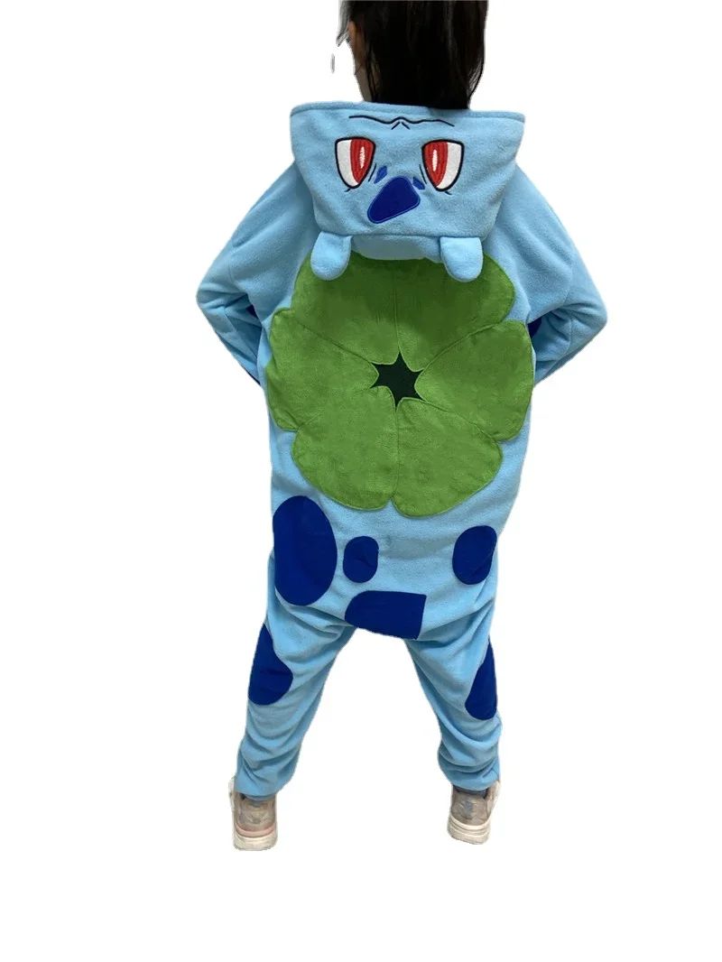 TAKARA TOMY Pokemon Jigglypuff Pikachu Gengar Snorlax Onesie Kigurumi Kids Cosplay Bulbasaur Halloween Pijama Anime Pajamas