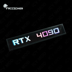 FREEZEMOD Mini VGA Side Light Panel 5V 3PIN A-RGB Graphics Card Luminous Nameplate PC Case Decorative Light Panel AURA SYNC