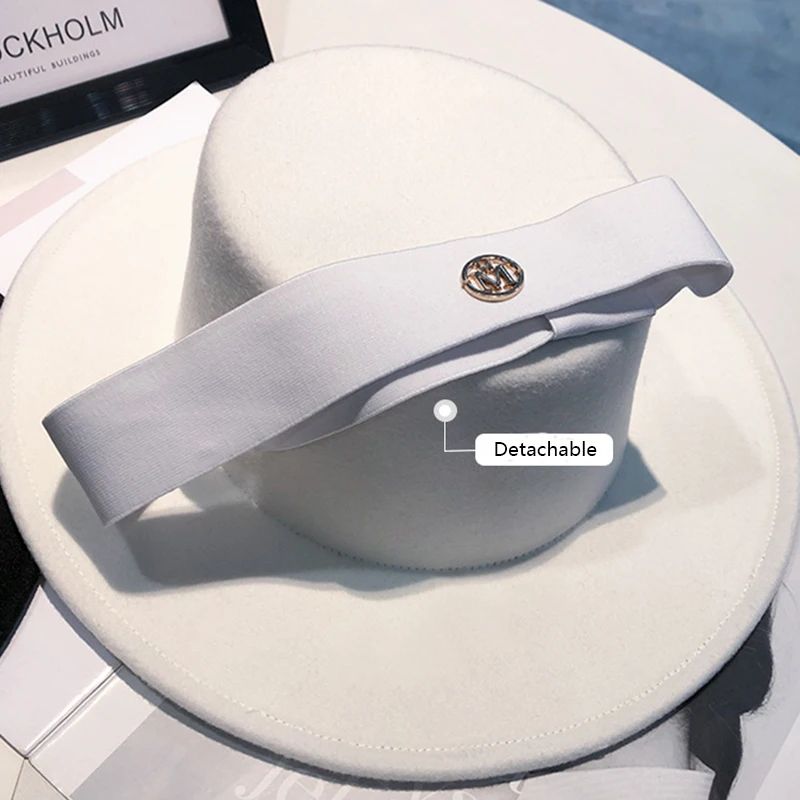 spring autumn fashion beach 2025 Women's hat fedoras elegant chapel Men's panama hat fascinator Wedding picture felt Bowler new