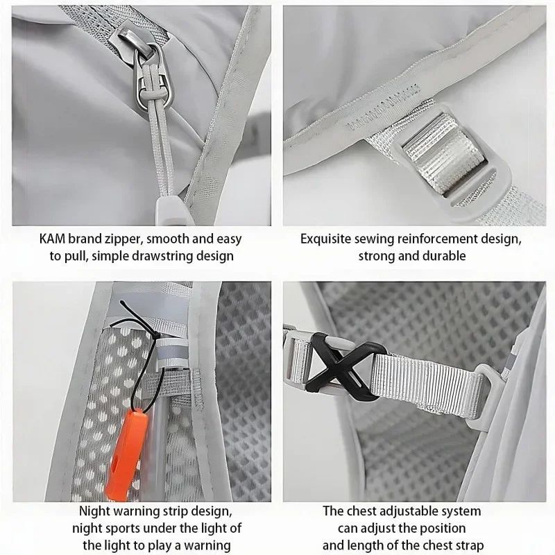 Cycling Running Hydrating Vest Ultralight Breathable Hydrating Backpack Bicycle Water Bag Outdoor Hiking Marathon Sports Vest