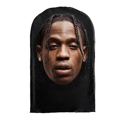 Fashion Mask for 2026 Halloween Cosplay Headwear Hip Hop Hood Hat Headgear 3D Celebrity Face Mask Elastic Mesh