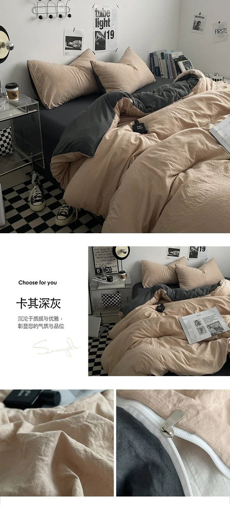 Bedding Comforter sets Duvet Cover bedsheets set with pillowcase Bedding Linens Set for Queen/King Bed edredones de cama