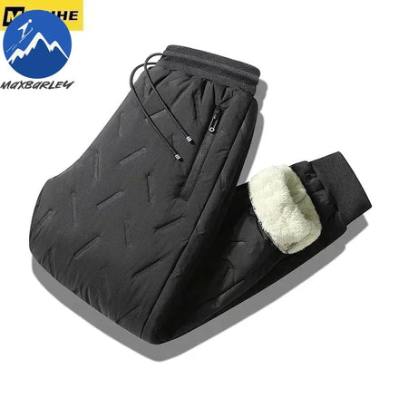 8xl Winter Thickened Mens Down Pants High Quality Fashion Drawstring Sports Pants Men's Jogger Outdoor Loose Leisure Down Pants