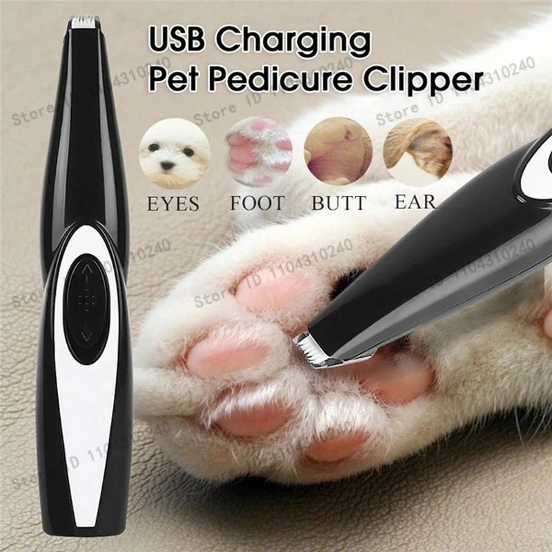 Electric Pet Clipper Grooming Kit for Dogs Reachageable Trimmer Haircut Cat Hair Cutting Remover Quiet Nail Grinder Machine Set