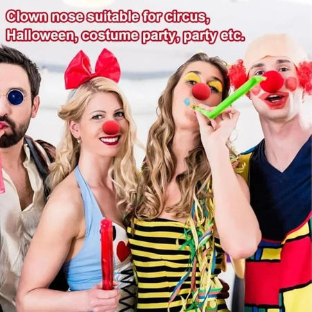 200/1PCS Red Funny Clown Nose Foam Sponge Ball Nose Cosplay Costume Make Up Props Circus Halloween Party Decoration Supplies
